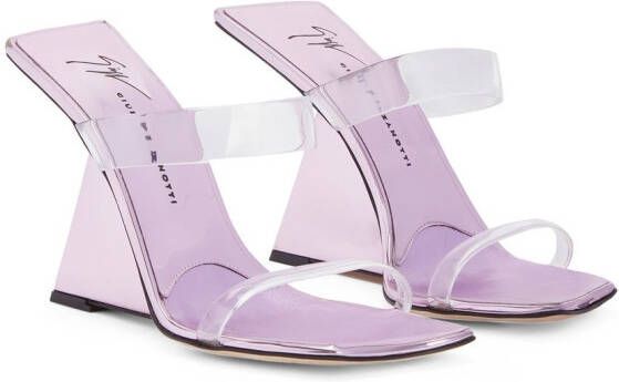 Giuseppe Zanotti Florance Plexi sandalen Roze