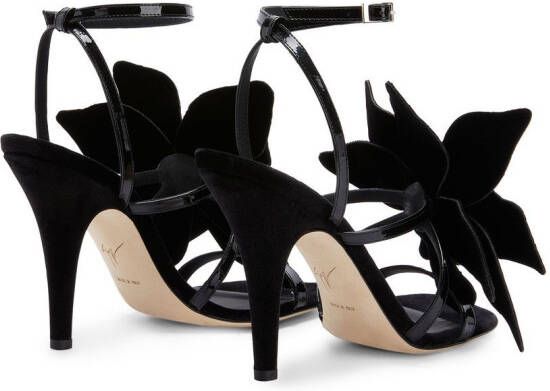 Giuseppe Zanotti Florant leren sandalen Zwart