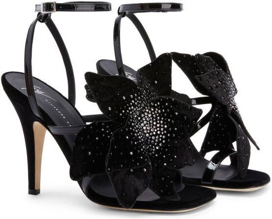 Giuseppe Zanotti Florant leren sandalen Zwart