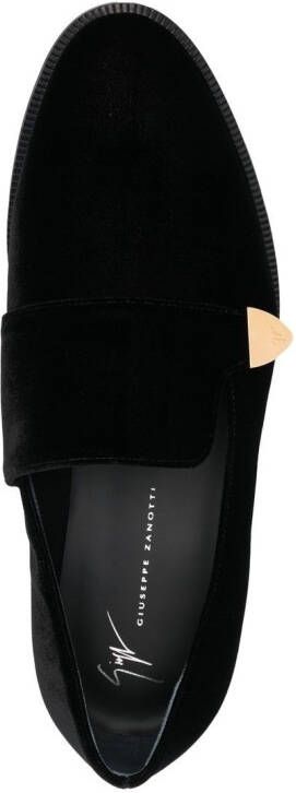 Giuseppe Zanotti Fluwelen loafers Zwart