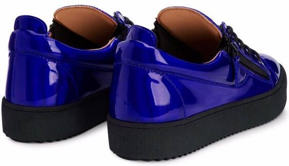 Giuseppe Zanotti Frankie leren sneakers Blauw