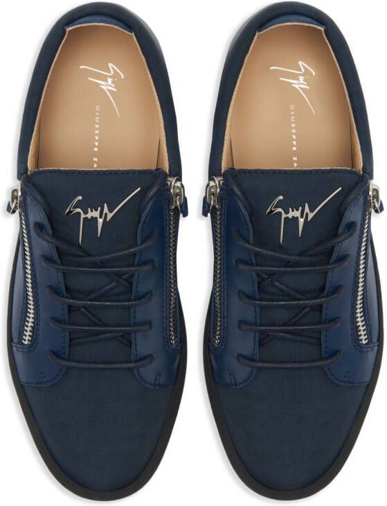 Giuseppe Zanotti Frankie leren sneakers Blauw