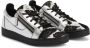 Giuseppe Zanotti Frankie leren sneakers Zilver - Thumbnail 2