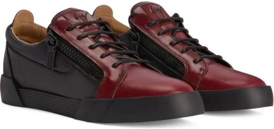 Giuseppe Zanotti Frankie leren sneakers Zwart