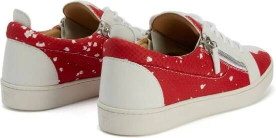 Giuseppe Zanotti Frankie low-top sneakers Rood