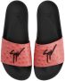 Giuseppe Zanotti Frankie slippers met logoplakkaat Rood - Thumbnail 4