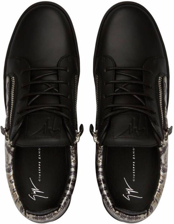 Giuseppe Zanotti Frankie sneakers met print Zwart