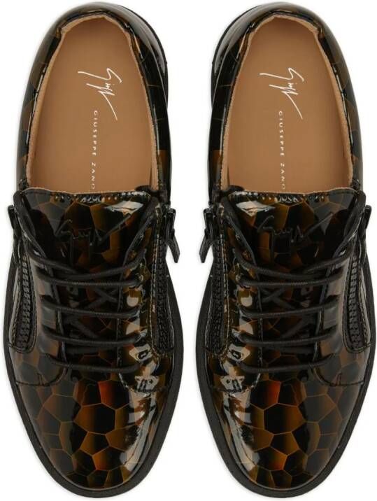 Giuseppe Zanotti Frankie sneakers met print Zwart