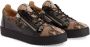 Giuseppe Zanotti Frankie sneakers met slangenprint Zwart - Thumbnail 2