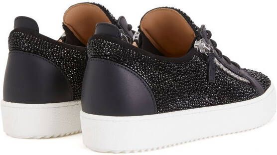 Giuseppe Zanotti Frankie sneakers met stras Zwart