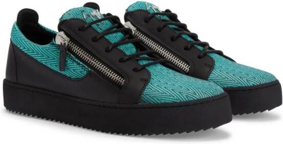 Giuseppe Zanotti Frankie tweekleurige sneakers Zwart