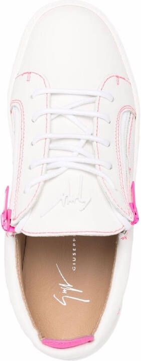 Giuseppe Zanotti Gail contrasterende sneakers Wit