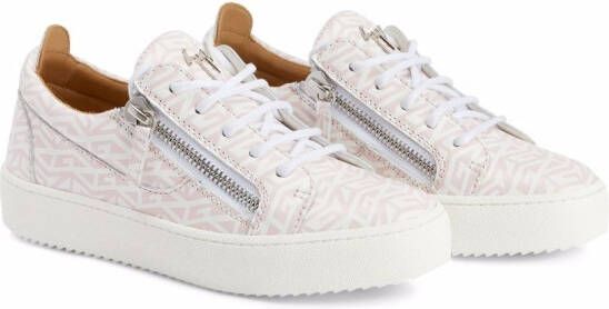 Giuseppe Zanotti Gail leren sneakers Wit