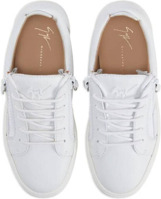 Giuseppe Zanotti Gail leren sneakers Wit