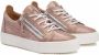 Giuseppe Zanotti Gail sneakers met metallic-effect Roze - Thumbnail 2