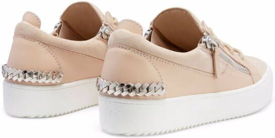 Giuseppe Zanotti Gail sneakers met schakelketting Roze