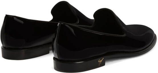 Giuseppe Zanotti Gatien lakleren loafers Zwart