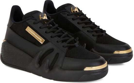 Giuseppe Zanotti Geperforeerde sneakers Zwart