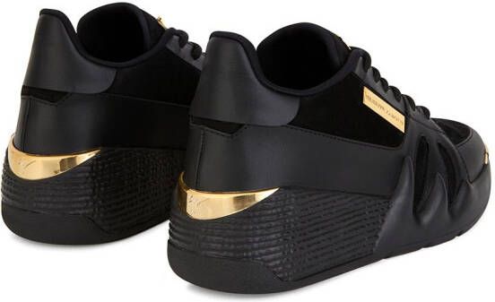 Giuseppe Zanotti Geperforeerde sneakers Zwart