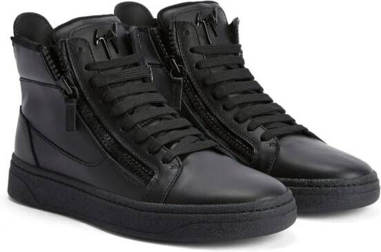 Giuseppe Zanotti GZ 94 leren sneakers Zwart