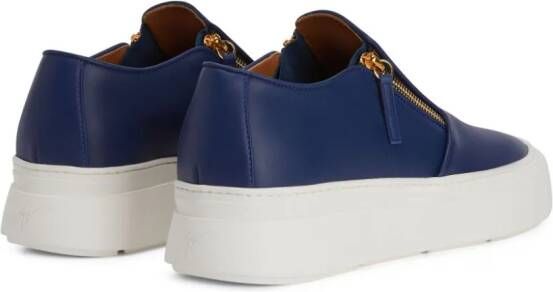 Giuseppe Zanotti GZ Mike leren loafers Blauw