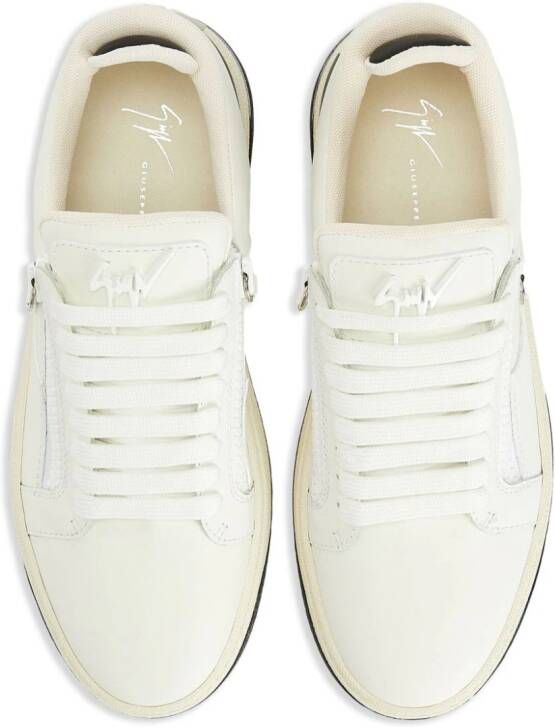 Giuseppe Zanotti GZ94 leren sneakers Wit