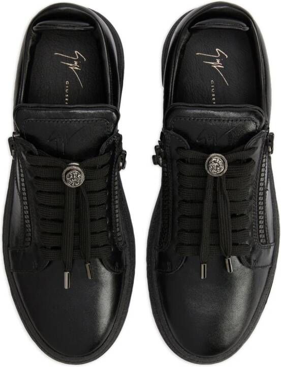 Giuseppe Zanotti GZ94 sneakers met logopatch Zwart