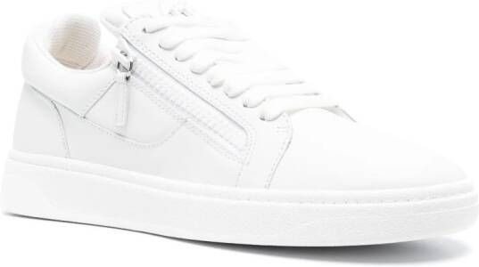 Giuseppe Zanotti GZ94 leren sneakers Wit