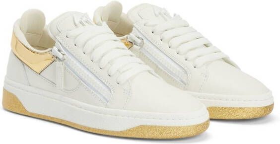 Giuseppe Zanotti GZ94 sneakers met contrasterende afwerking Wit