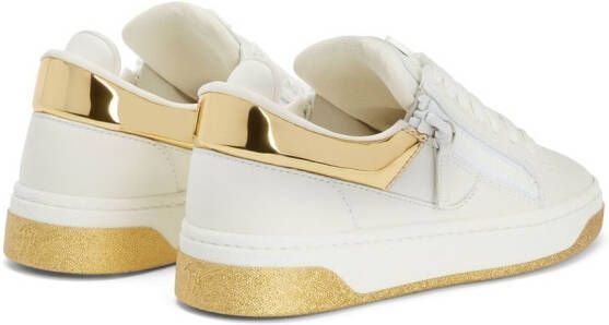 Giuseppe Zanotti GZ94 sneakers met contrasterende afwerking Wit