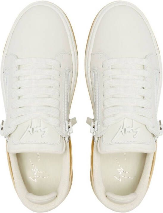 Giuseppe Zanotti GZ94 sneakers met contrasterende afwerking Wit