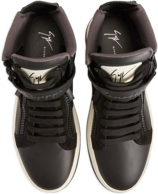 Giuseppe Zanotti GZ94 sneakers met vlakken Bruin