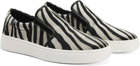 Giuseppe Zanotti GZ94 sneakers met zebraprint Zwart