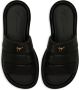 Giuseppe Zanotti Harmande leren slippers Zwart - Thumbnail 4