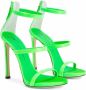 Giuseppe Zanotti Harmony lakleren sandalen Groen - Thumbnail 2