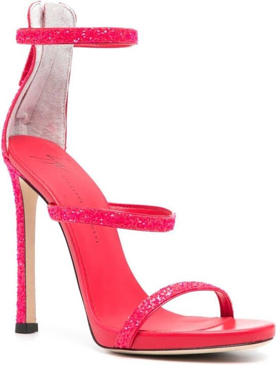 Giuseppe Zanotti Harmony sandalen met hak Roze