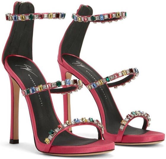 Giuseppe Zanotti Harmony sandalen met hak Roze