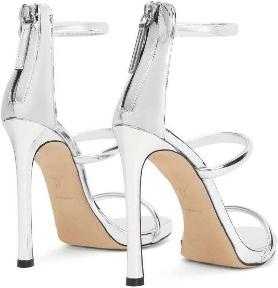 Giuseppe Zanotti Harmony sandalen met metallic bandjes Zilver