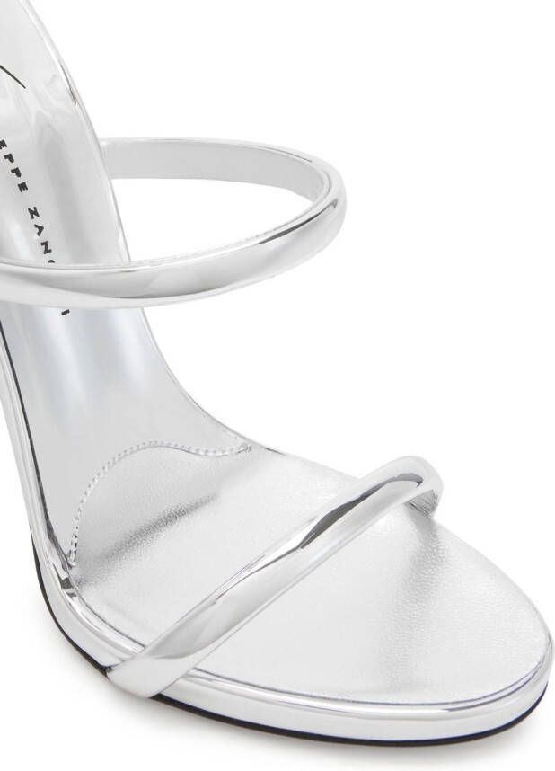 Giuseppe Zanotti Harmony sandalen met metallic bandjes Zilver