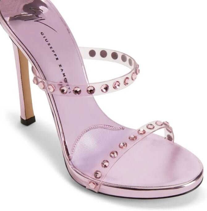 Giuseppe Zanotti Harmony sandalen verfraaid met kristallen Roze