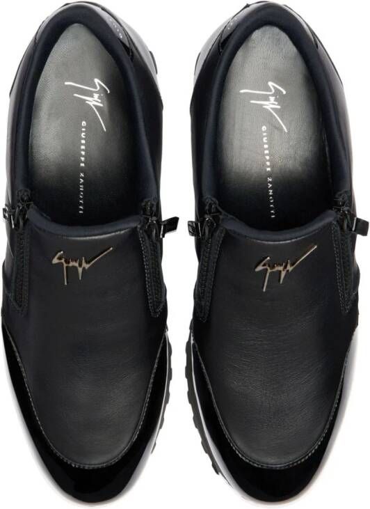 Giuseppe Zanotti Idle Run leren loafers Zwart