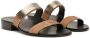 Giuseppe Zanotti Ignazio sandalen met dubbele bandjes Bruin - Thumbnail 2