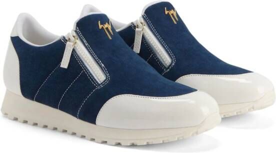 Giuseppe Zanotti Ilde Run sneakers met rits Blauw