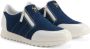 Giuseppe Zanotti Ilde Run sneakers met rits Blauw - Thumbnail 2