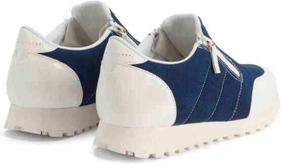 Giuseppe Zanotti Ilde Run sneakers met rits Blauw