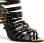 Giuseppe Zanotti Inntriigo Punk leren sandalen Zwart - Thumbnail 4