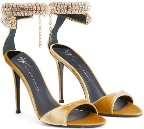 Giuseppe Zanotti Intriigo Bijoux sandalen Bruin