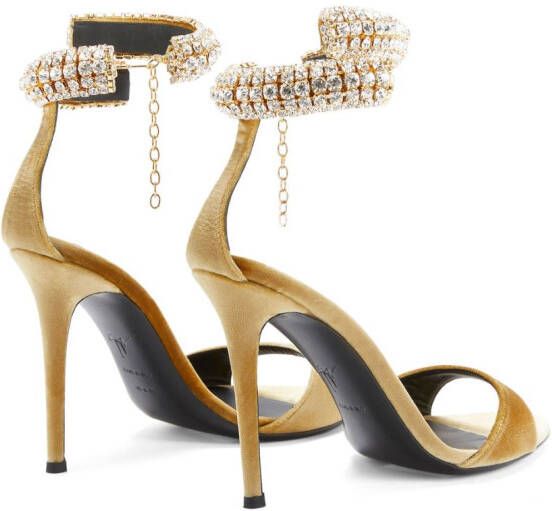 Giuseppe Zanotti Intriigo Bijoux sandalen Bruin