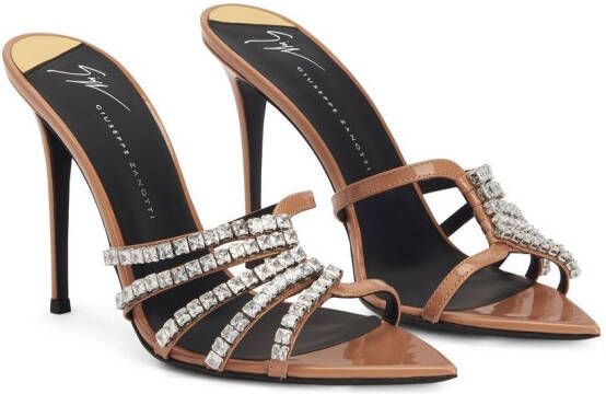 Giuseppe Zanotti Intriigo sandalen met bandje Bruin