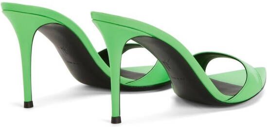 Giuseppe Zanotti Intriigo sandalen met puntige neus Groen